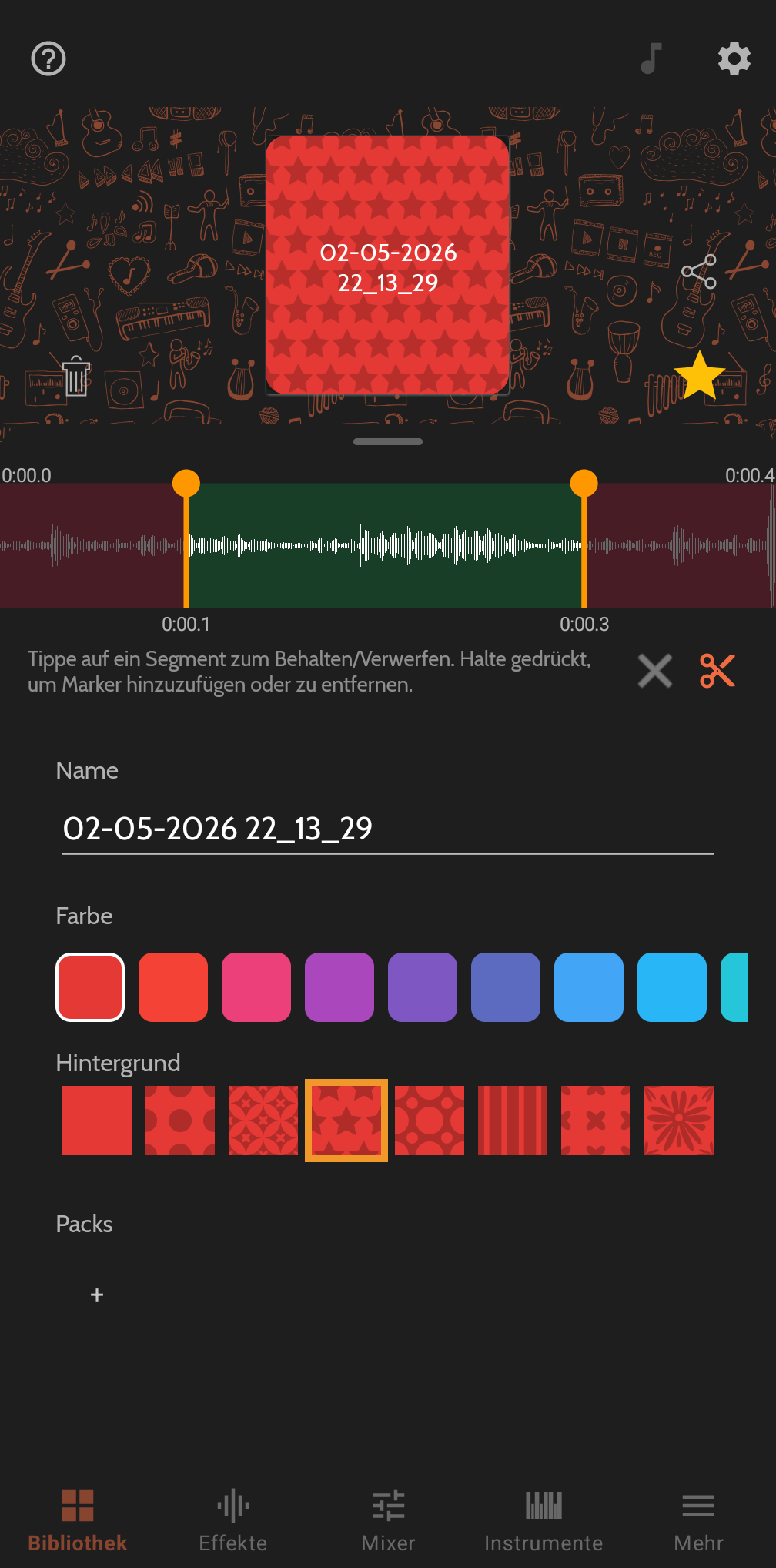 Buttonic Button-Bearbeitung