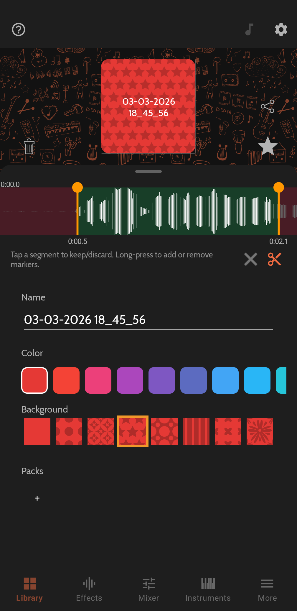 Buttonic button detail