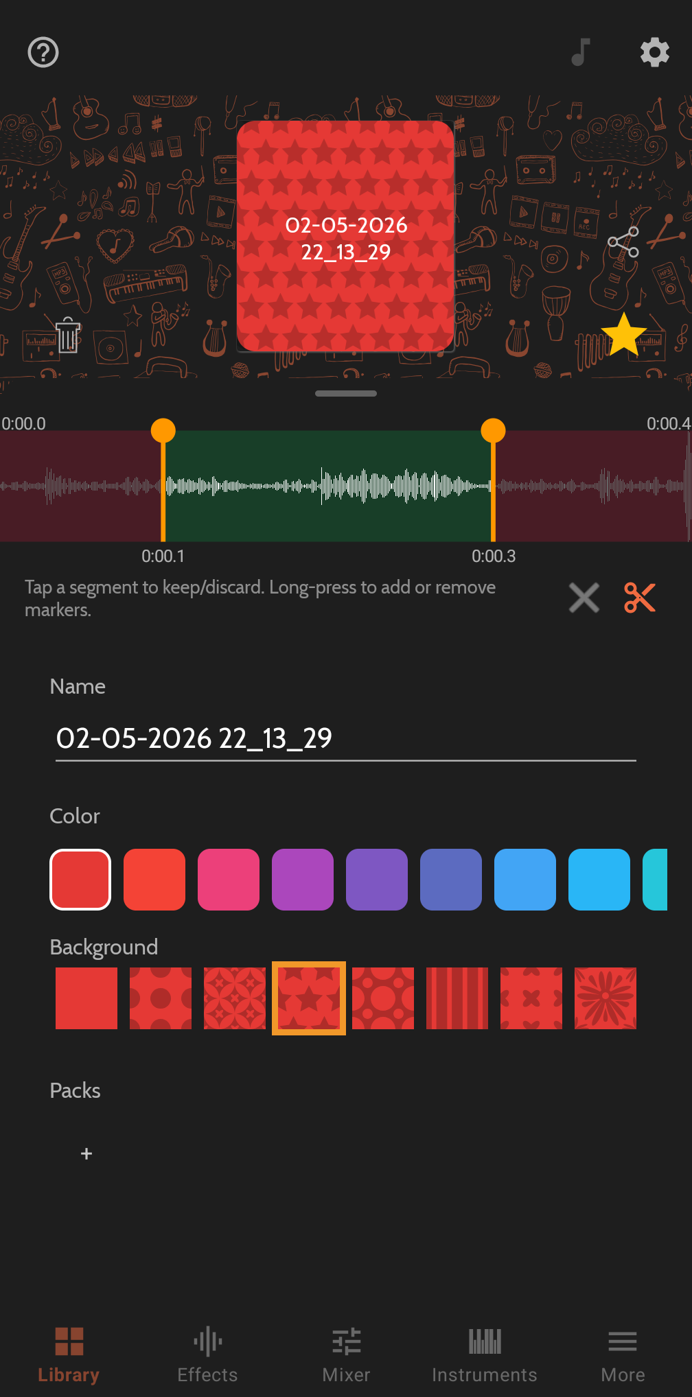 Buttonic button editing