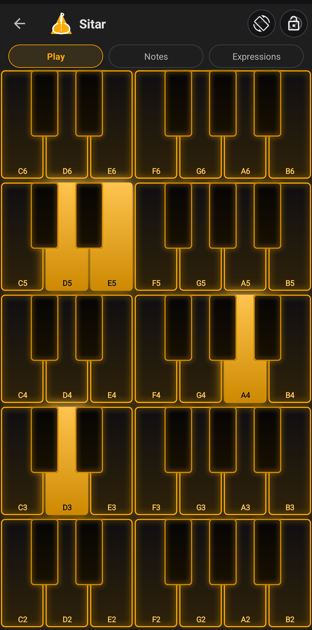 Buttonic instrument keyboard
