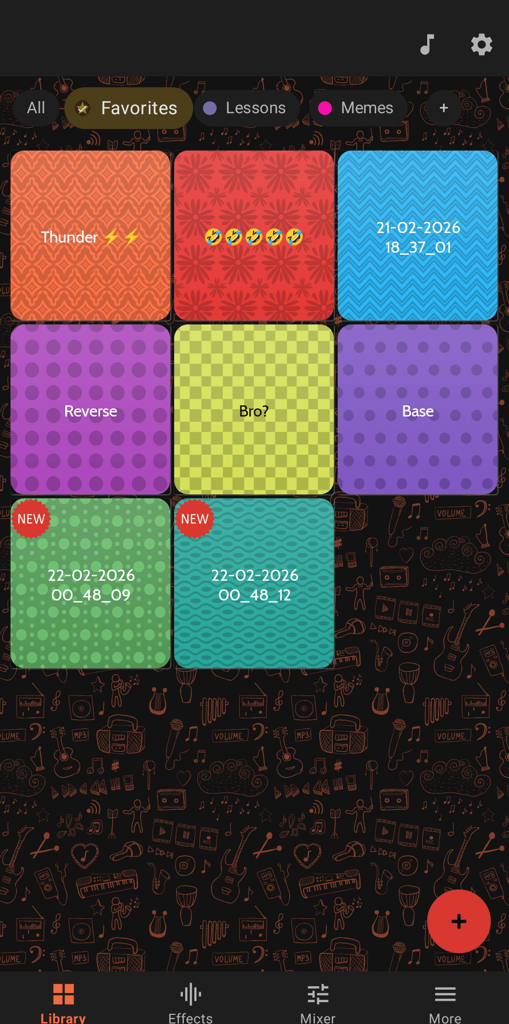 Librer&iacute;a de sonidos Buttonic