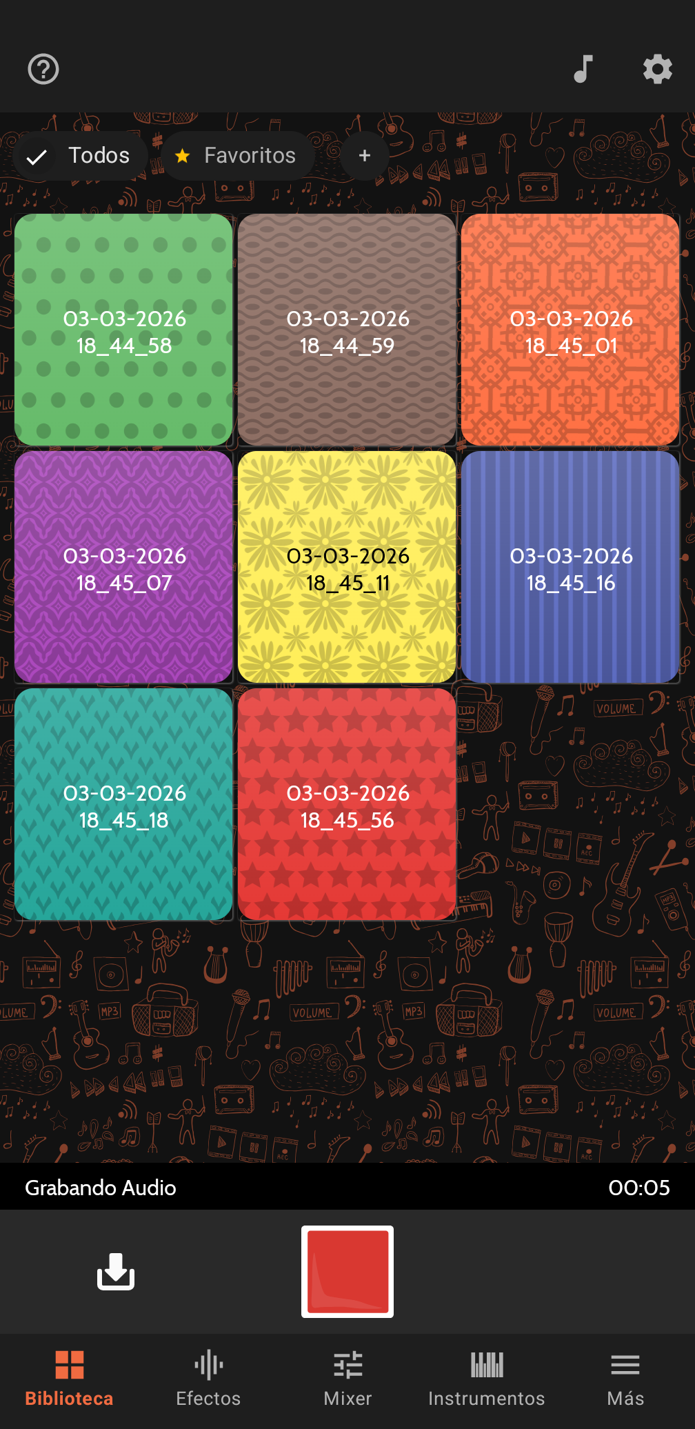 Grabaci&oacute;n Buttonic