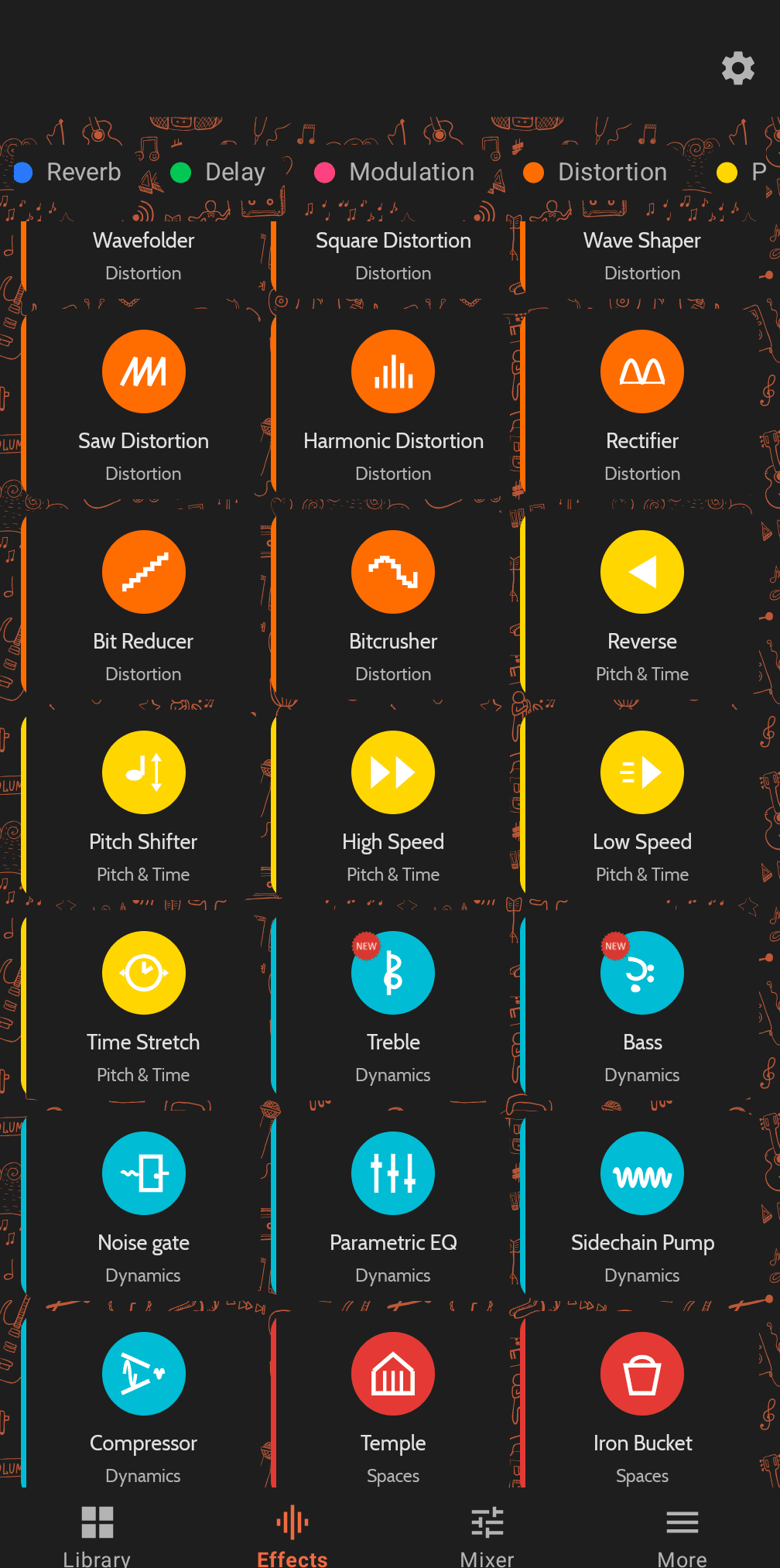 Efectos de audio Buttonic