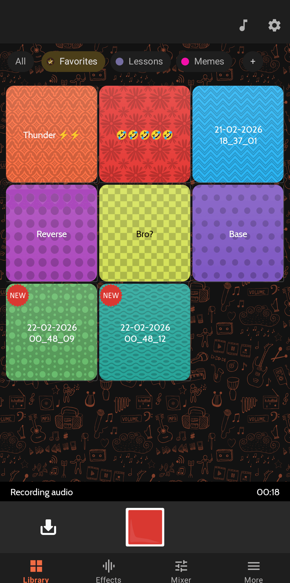 Grabaci&oacute;n Buttonic