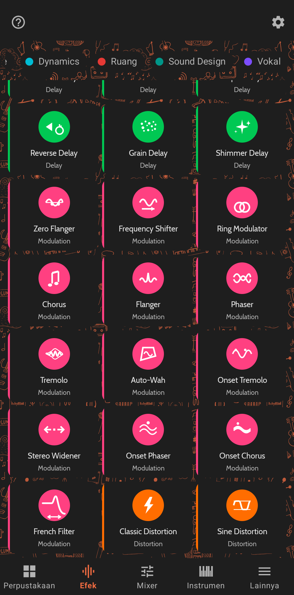 Efek audio Buttonic