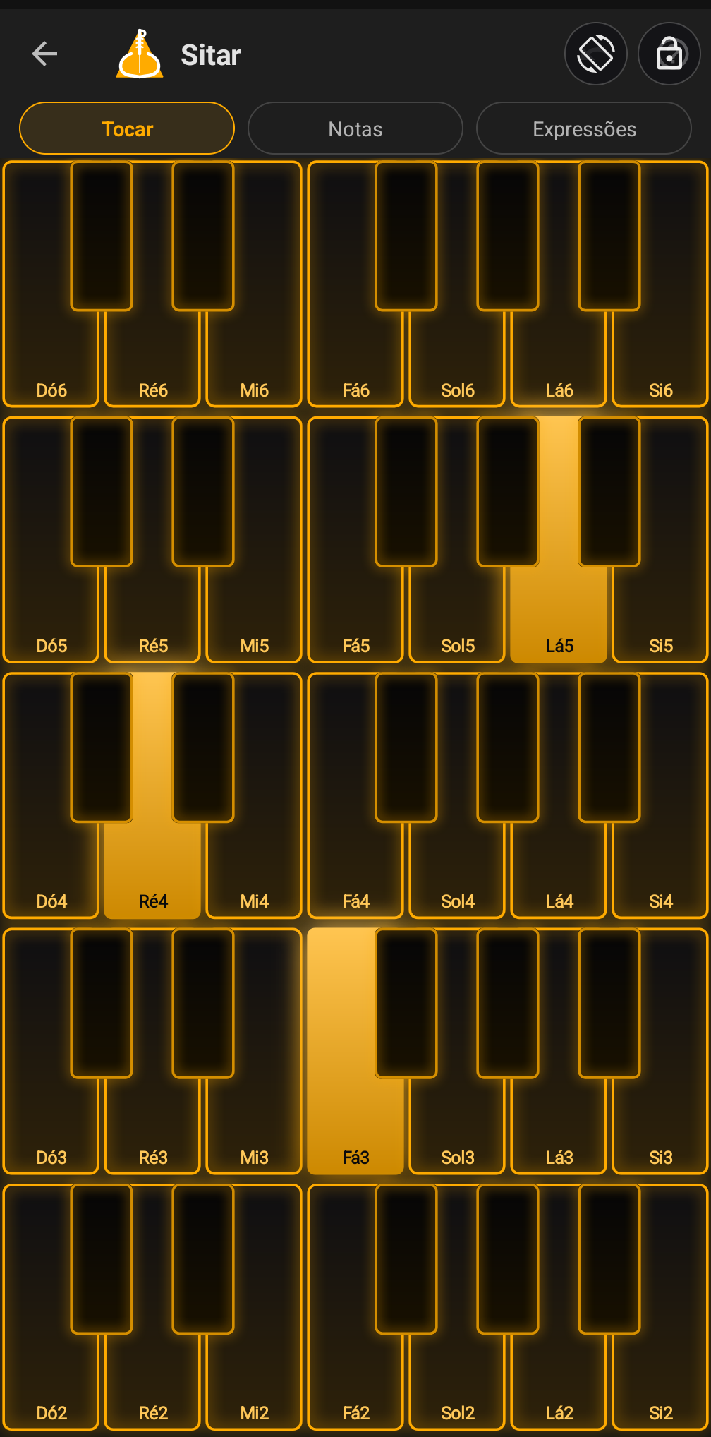 Teclado de instrumento Buttonic